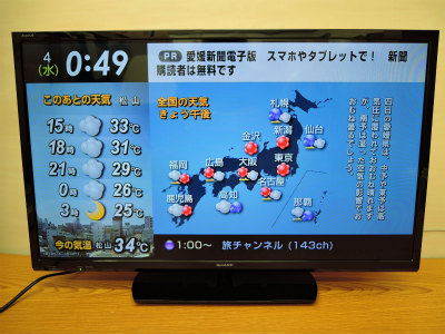 2021年7月買取
SHARP 液晶テレビ
32型 2016年製